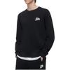 Fila Fusion College Style Fashion Simple Letter Round Neck Knitted Color Block Sweatshirt Men sweatshirt Black T11M342205F-BK