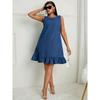 Elegant Multi-Button Denim Dresses for Women
