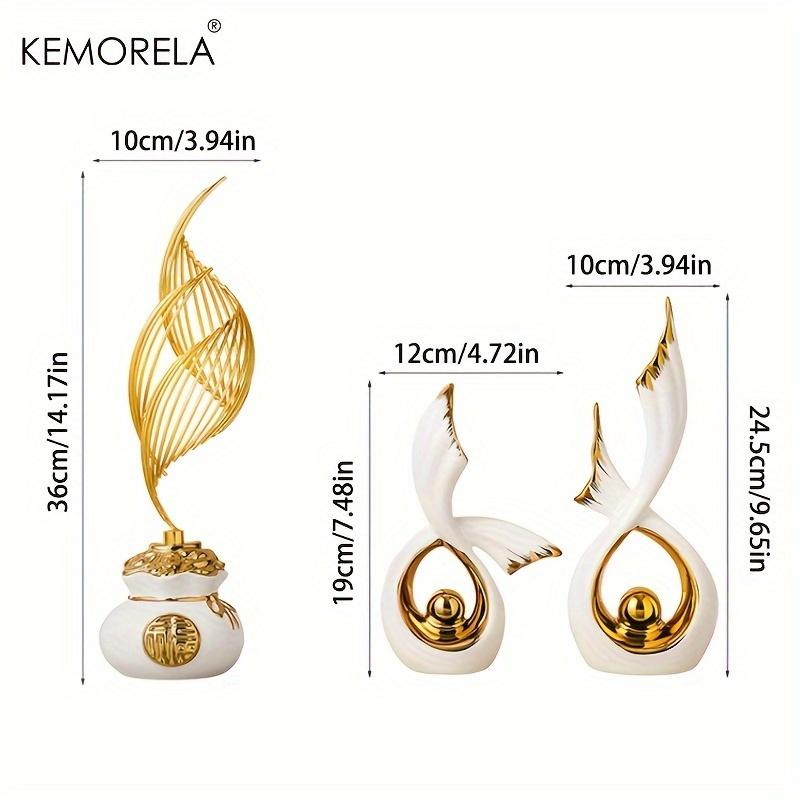 KEMORELA 1/2PCS Home Decoration Luxury Statues Simple Style Holiday Decorations TV Cabinet Wine Cabinet Office Desk Accessories