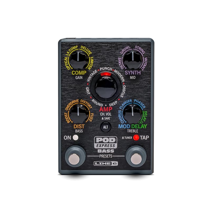 

Line 6 amp simulator Amp/effects processor multi effector POD EXPRESS BASS red