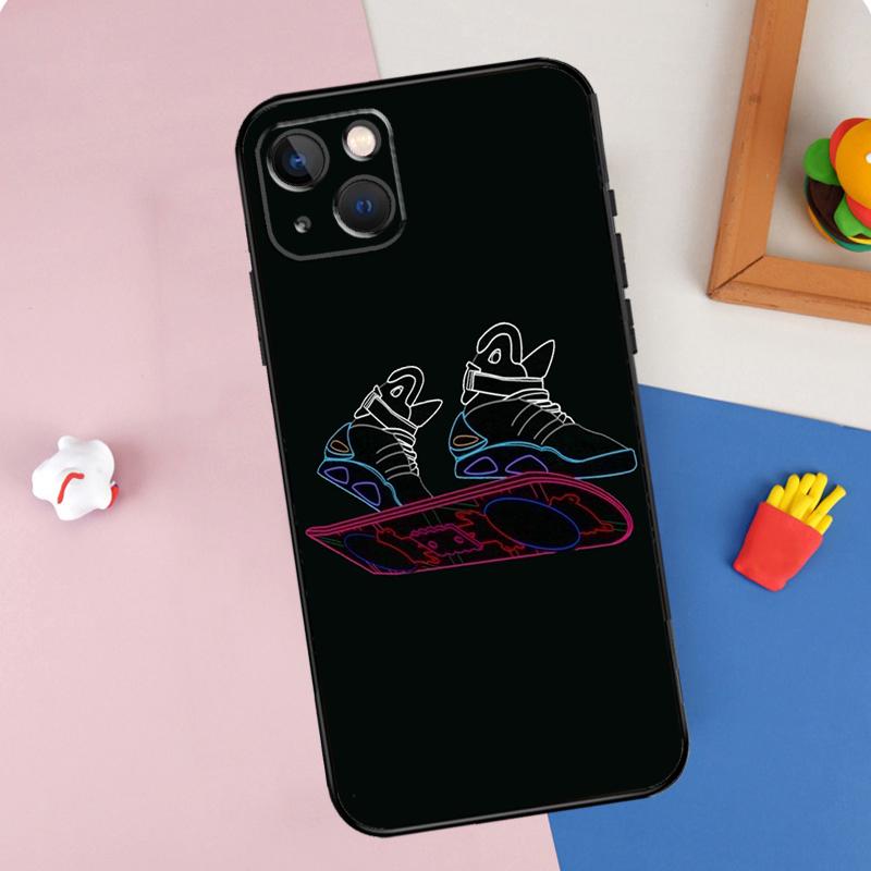 Back To The Future Time Machine Phone Case For iPhone 16 Pro Max 11 12 13 14 15 Pro Max Mini XR 15 16 Plus 16e Cover Shell