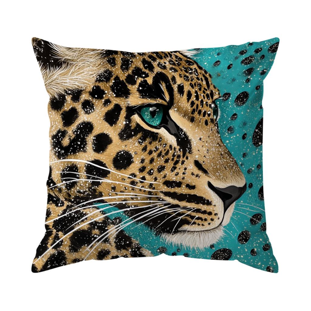 Bohemian Leopard Cushion Pillowcase Printed Polyester 45x45cm Throw Pillowcover Decorative Sofa Cushion Pillowslip Home Decor