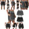 Men's Fitness Sports Shorts With Adjustable Waist And Hidden Zipper Pockets