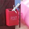 DIY Retro Kids Toy Newspaper Wooden Dollhouse Accessories Miniature Mailbox Ornamant Mail Box