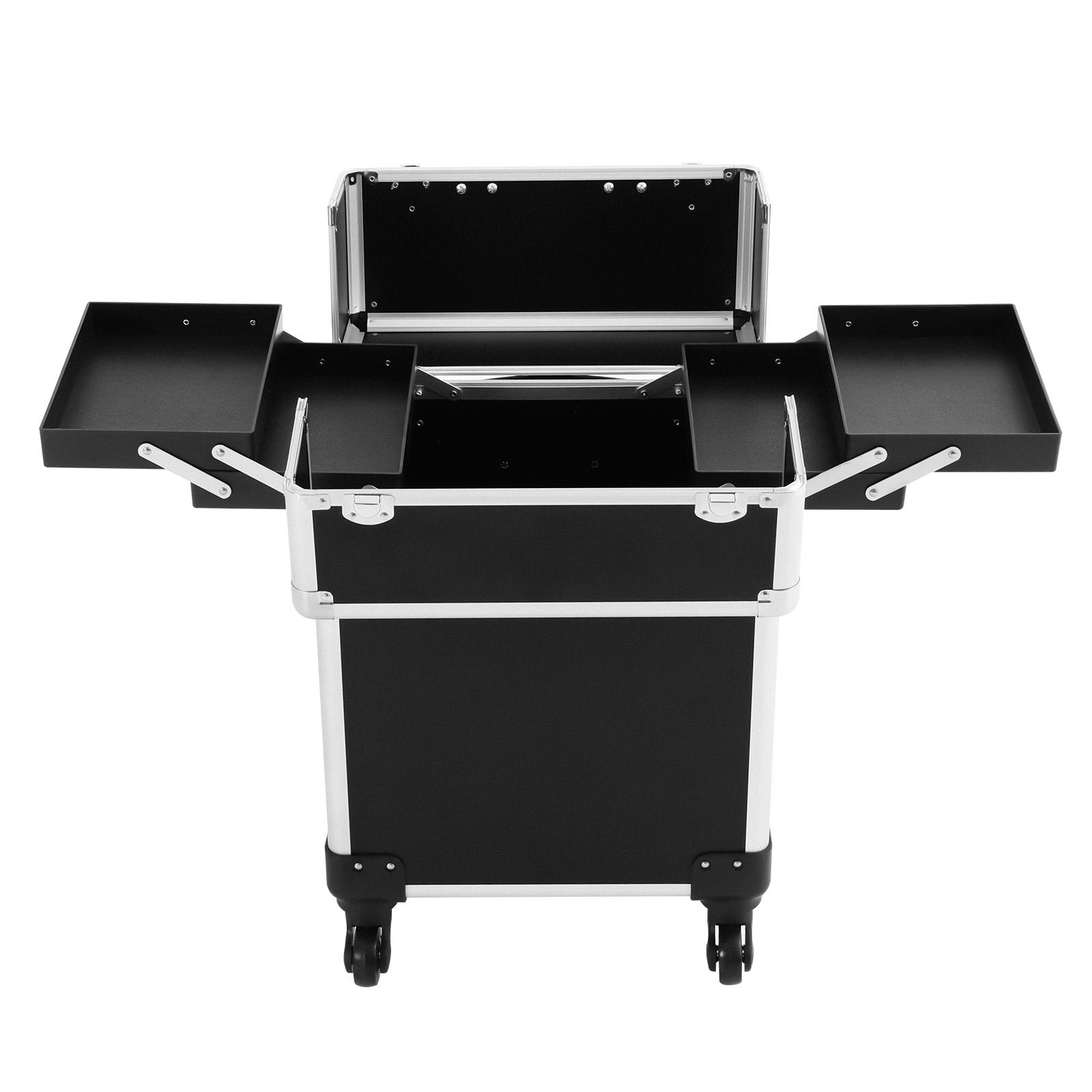 Профессиональный дорожный косметический кейс органайзер для косметики и макияжа на колесиках United States