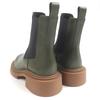 Pristine LOEWE Boots Chelsea Side Gore Boots Khaki Leather Mens 40 M816S05X21 Used