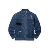 Distressed Pocket Button Polo Collar Casual Denim Jacket Men Jackets Blue LMT0015226VG00F-A005