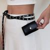 BT8069 Maxi Eyelet Mini Bag Keychain Cowhide Belt 12mm