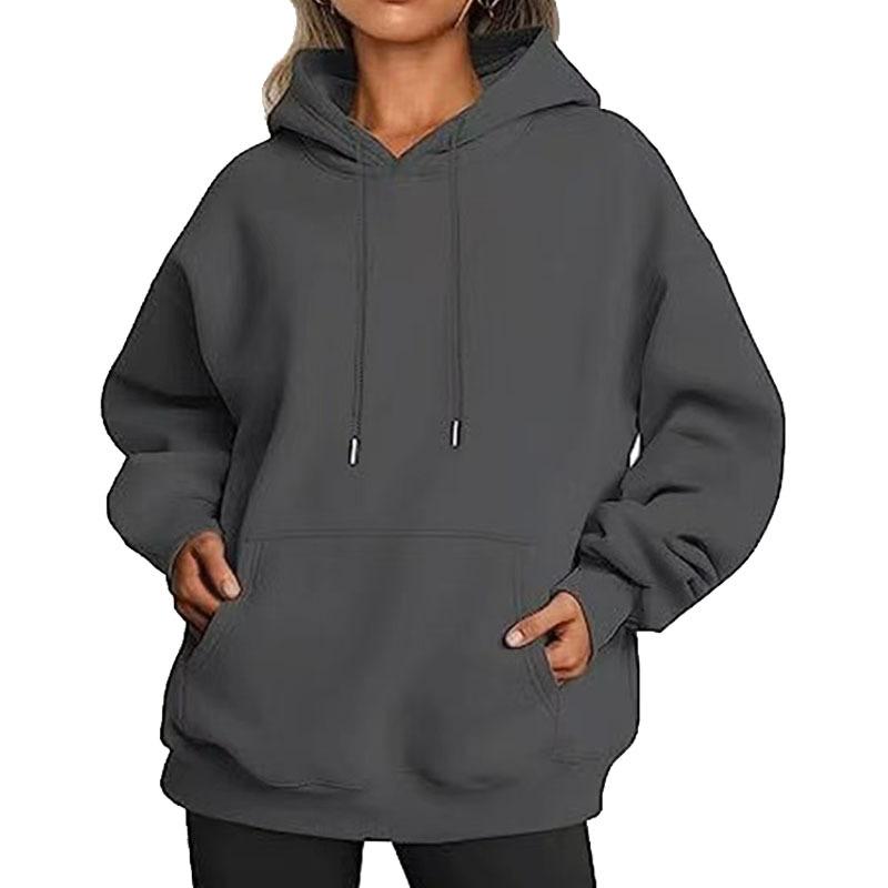Cozy Fall/Winter Plus Size Hoodie with Thick Material and Sporty Style