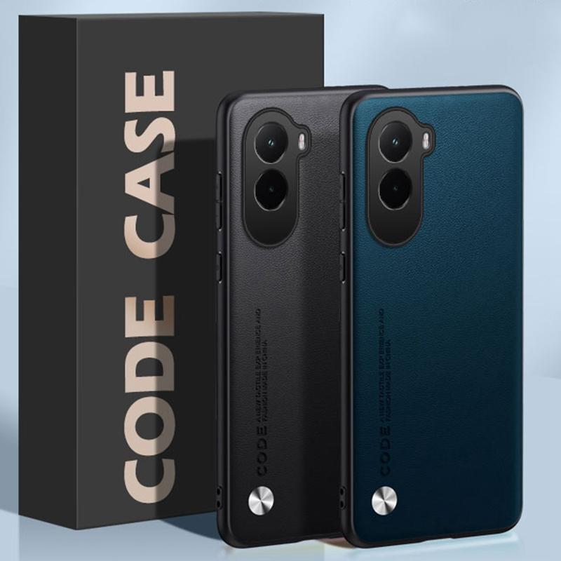 Luxury PU Leather Case For Xiaomi Poco M7 4G Back Cover Matte Silicone Shockproof Full Protection Phone Case For PocoM7 Coque