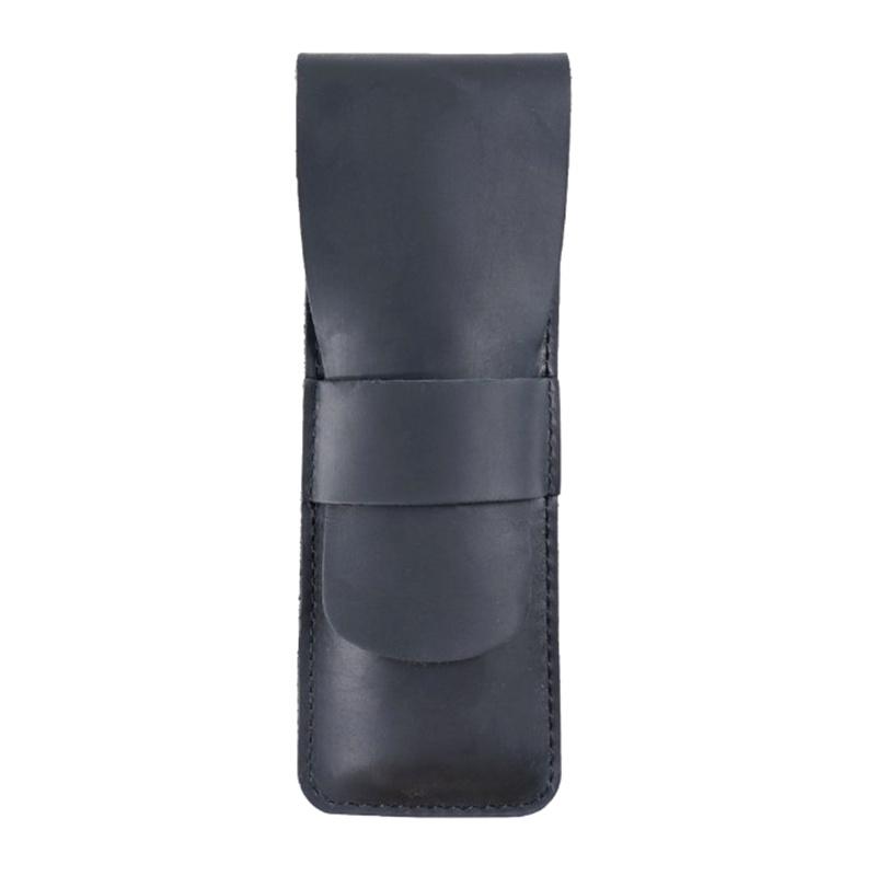 Handmade Genuine Leather Pencil Bag Cowhide Fountain Pen Case Holder Vintage Retro Style Accessories For Travel Journa
