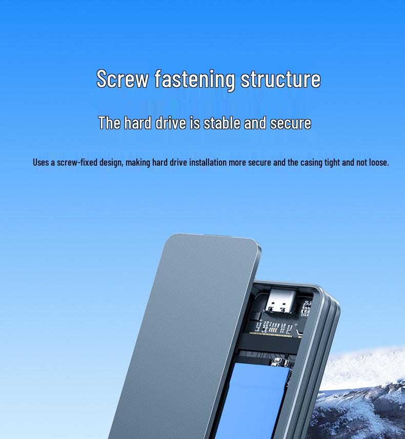 M.2 NVMe/SATA SSD Enclosure, CNC Aluminum Alloy [Non-Extruded]
