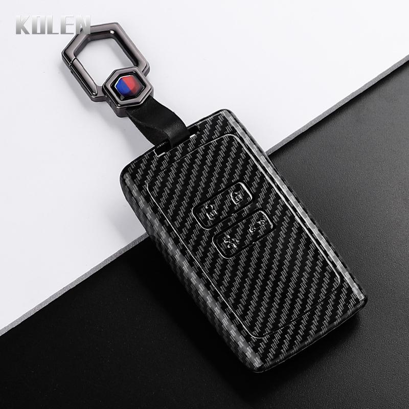 Abs Carbon Fiber Style Car Key Case Cover For Renault Captur Megane Talisman Espace Clio Zoe Koleos Scenic Arkana Dacia Sandero
