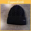 Simple Hat Knit With Embroidered Letters Warm Solid Color For Casual Wear