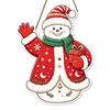 Seasonal Party Supplies Wooden Christmas Hanging Pendant, Cartoon Welcome Sign for Front Door, Holiday Shop Decorations Wall Decor with Cute