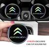 FFEC7 2Pcs Rubber Car Coaster Buffer Anti Noise Mat Cushion For Citroen Celysee C6 C3 C5 C1 C2 Aircross Picasso Cactus Berlingo Saxo