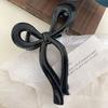 Bowknot Shape Hair Claw Candy Color Shark Hair Clip Anti-slip Back Head Hair Pin Plastic Women Hair Accessories