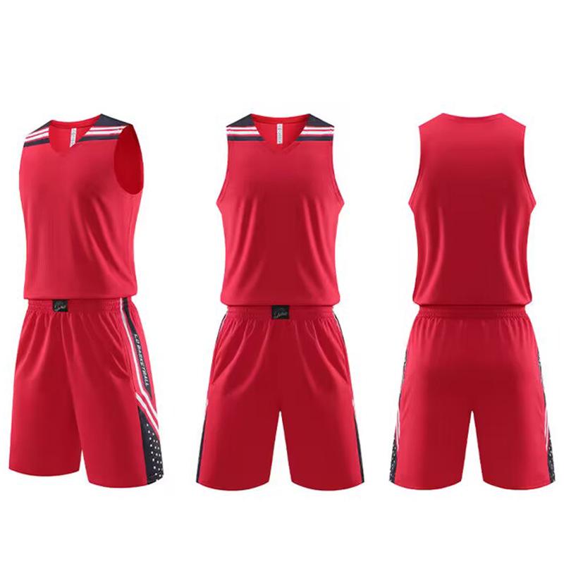 Cross-border Teen & Adult Basketball Jersey Set for Training and Competitions
