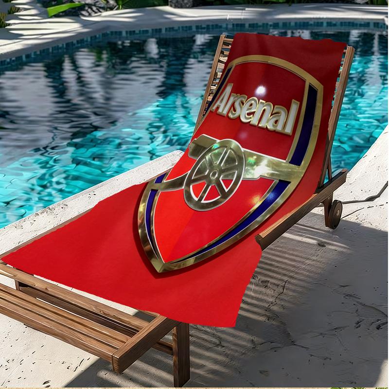 Football Team F.C Print Beach Towel, Versatile Lightweight Absorbent Beach Towel for Pool Surf Yoga Bathroom, Perfect Birthday Holiday Gift