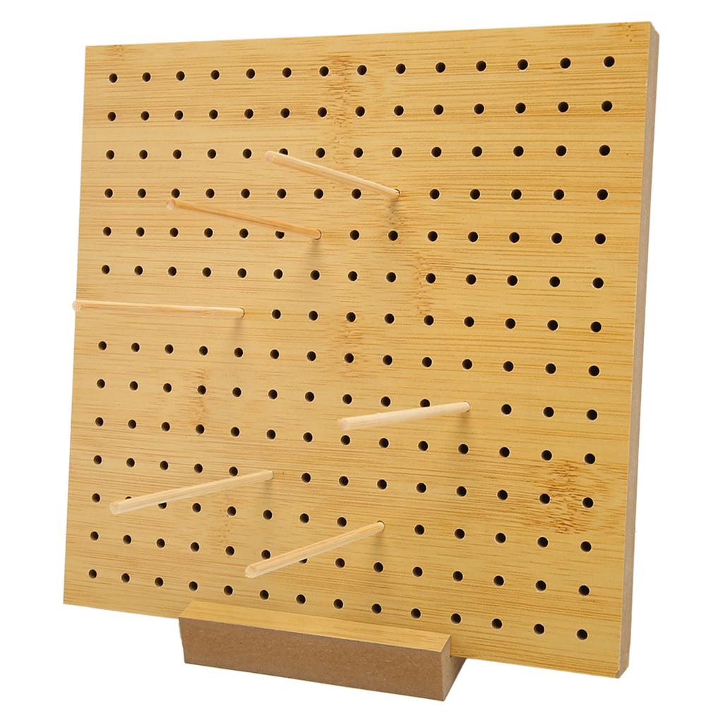 Virkblockbräda med 6 stift, 3 mm håldiameter, Tetragonum, trävirkblock för nybörjarmammor, S