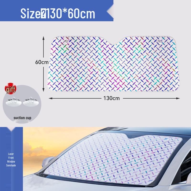 Laser Style Car Sunshade - Heat Insulation & UV Protection for Windshield