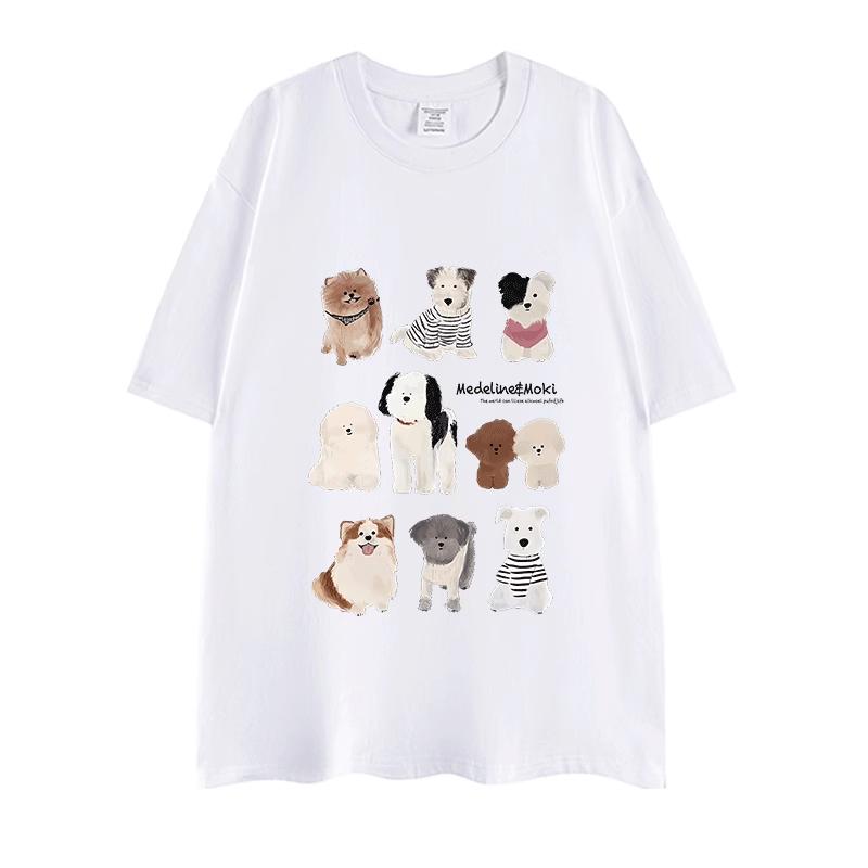 

Mens TShirt Y2k Streetwear Cotton Summer Short Sleeve Dachshund Graphicl Oversized Tees Tops Harajuku Korean Popular Clothes S