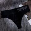 Evropské a americké dámské bezešvé sportovní kalhotky - Sexy design s nápisem se středním pasem