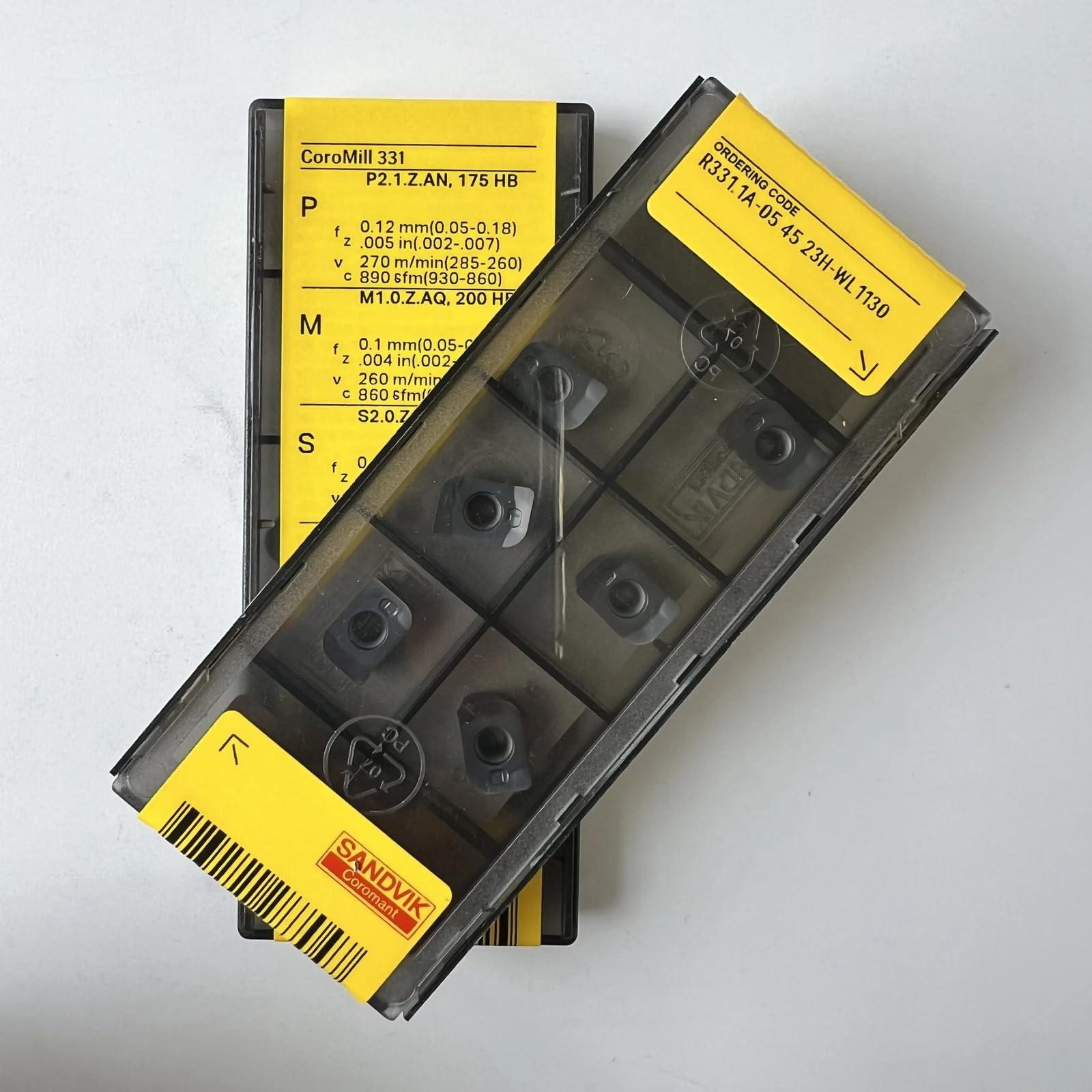 

Original Sandvik / R331.1A-054523H-WL 1130 / CNC lathe carbide blade 10 Pcs