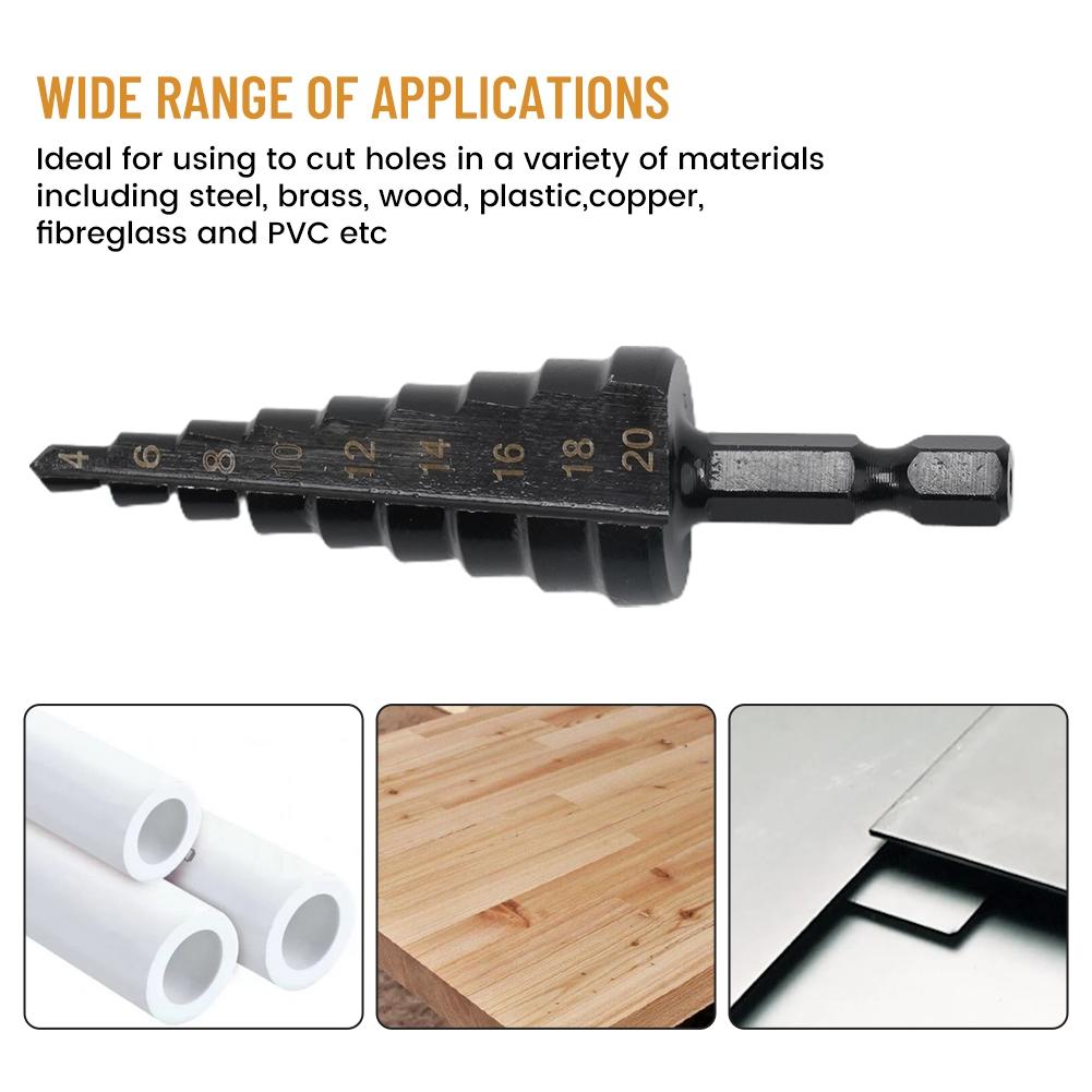 Step Drill Bit Electric Drill Home Park Heat Treated