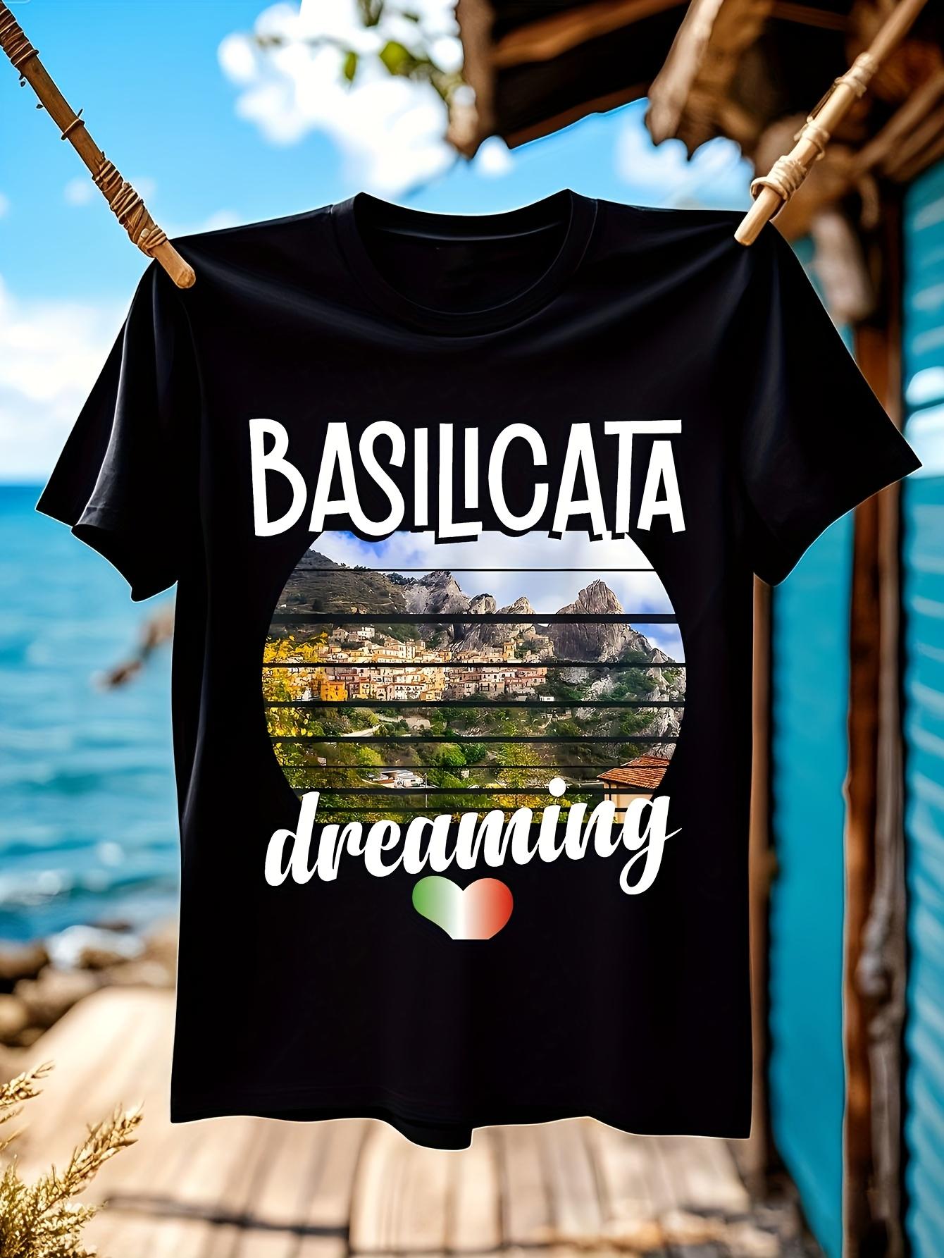 Basilicata Dreaming Italy Graphic Tshirt Graphic Tshirt -... S