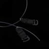 3 Pairs Black Elastic Fish Line Nylon Wire Hook For Hair Extensions Hairpieces