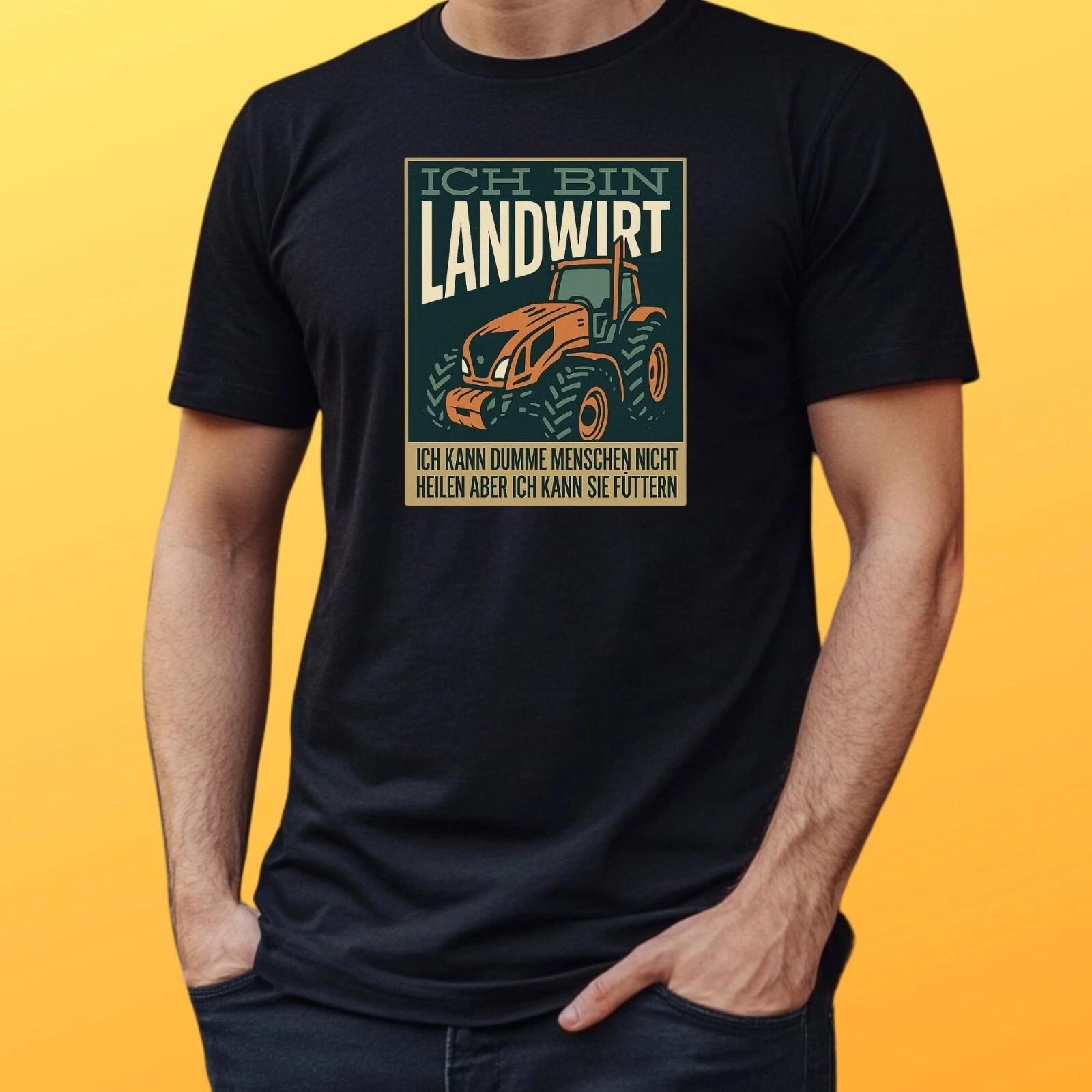 T-Shirt Herren Landwirt Spruch Motiv Baumwolle Größe S bis 5XL S