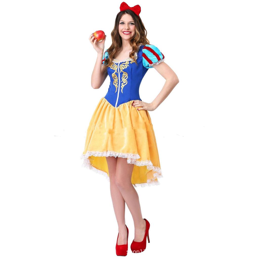 Halloween Snow White Masquerade Costume for Adults
