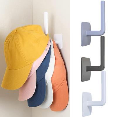 Hutablage für Baseballkappen, selbstklebende Huthaken für die Wand, Kappenaufhänger, Aufbewahrungskappen-Organizer, ohne Bohren, Huthalter für Türschrank