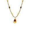 Maillard imitation tiger's eye stone pendant necklace women's retro sweet cool collarbone chain personalized accessories