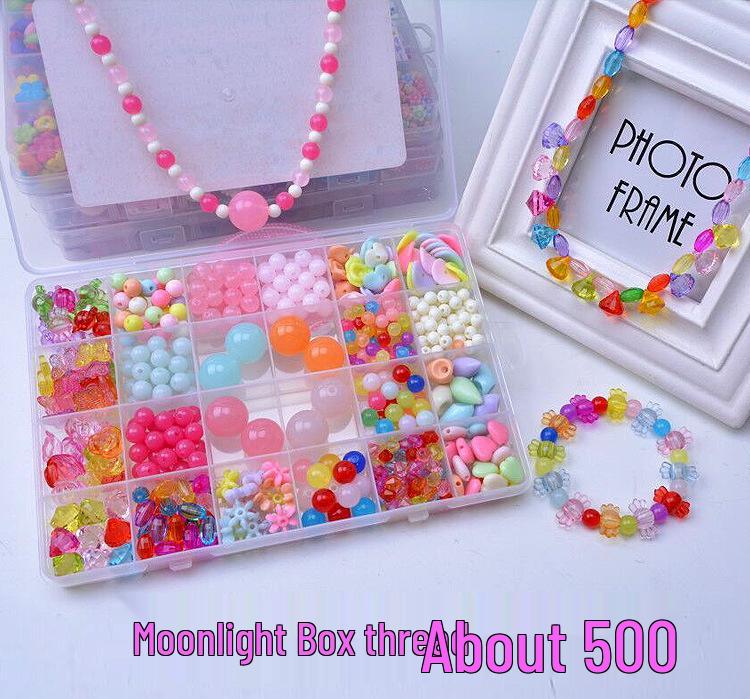 Acrylic Educational DIY Bracelet & Necklace Beading Kit for Girls