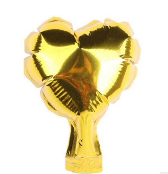 5-Inch Heart-Shaped Peach Foil Balloon for Floral Art & Birthday Party Decoration