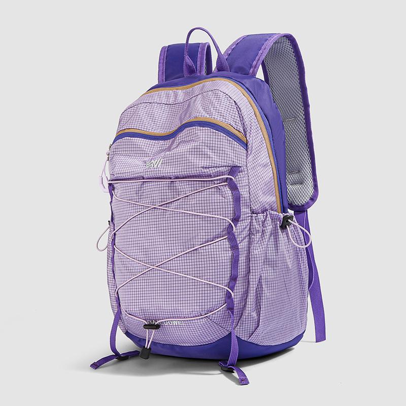 Color Block Backpack Unisex Commuter Large Capacity Lightweight Travel Backpack Student Schoolbag