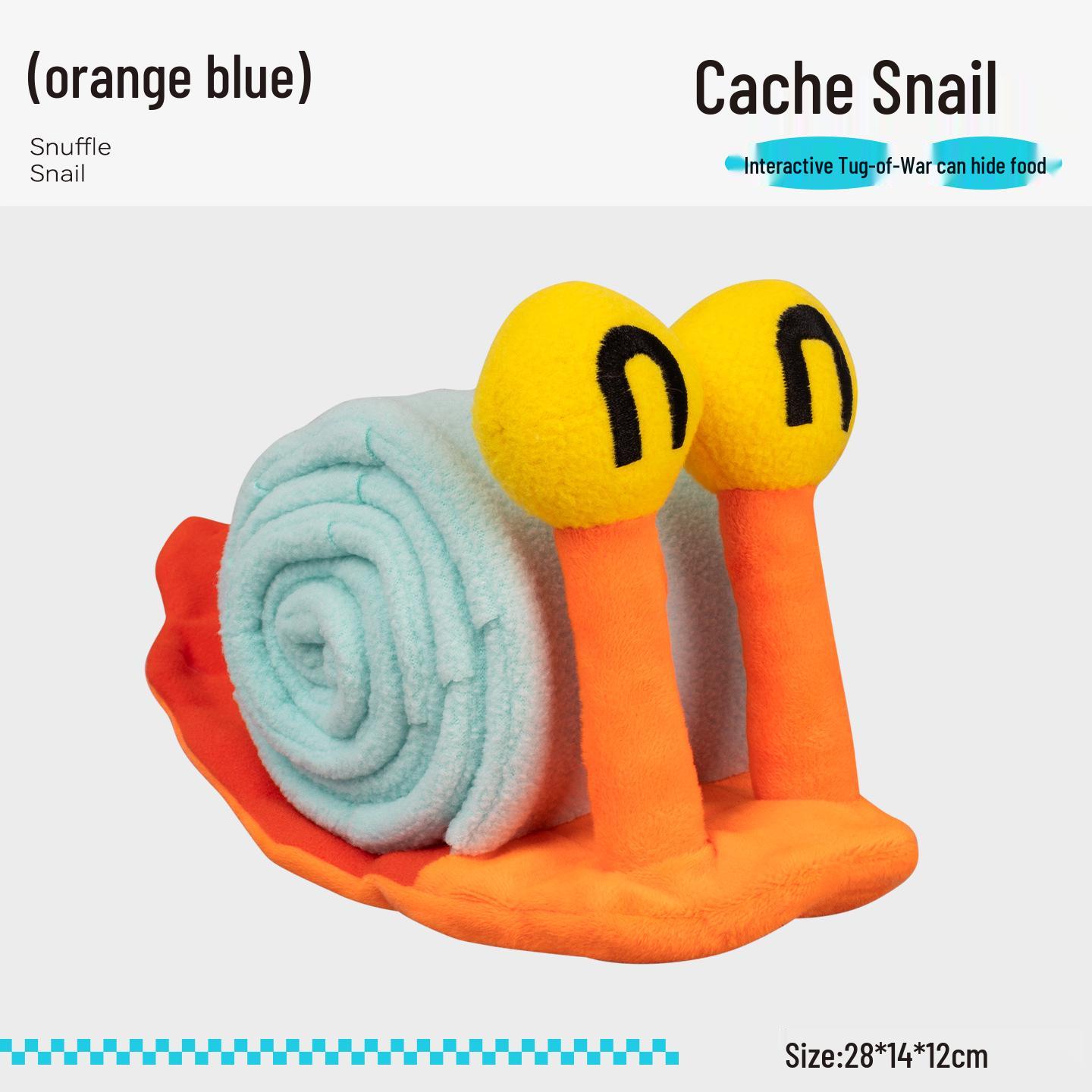 

Educational Plush Snail Pet Toy with Crinkle Paper for Dogs