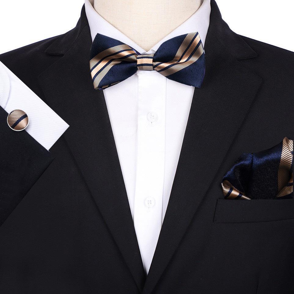 Men'S Groom Wedding Host Solid Color Bow Tie Best Man Suit Korean Version Shirt Bow Tie Wedding Men'S Bow