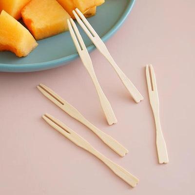 Transparent Bamboo Knot Disposable Fruit Forks, 800 Count