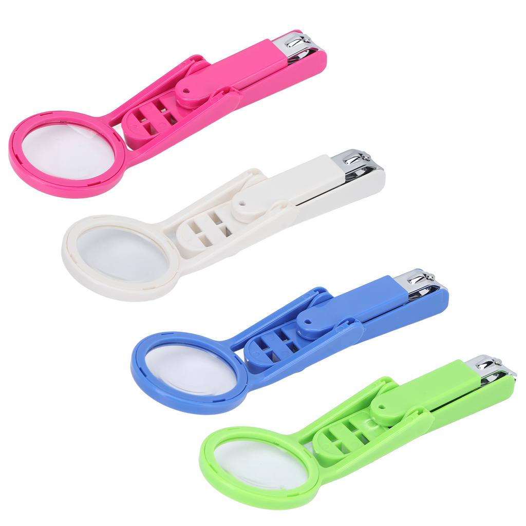 Zastřihovač nehtů pro starší osoby Nerezový nastavitelný zastřihovač nehtů s lupou