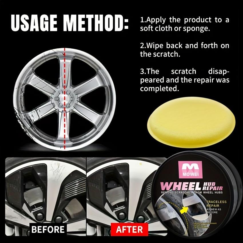 Car Wheel Repair Kit - Scratches, Nicks And Fade Repair with Polishing Paste To Enhance Car Maintenance