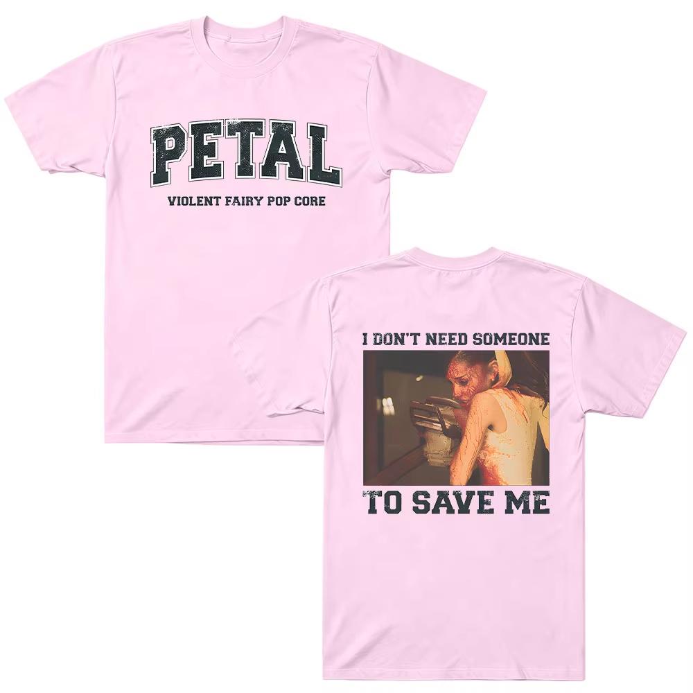 2026 Yaz Sıcak Satış Petal Çekirdek Grafik Pamuklu Tişörtler Harajuku Hip Hop Punk Tişört Erkek Kadın Moda Tişört