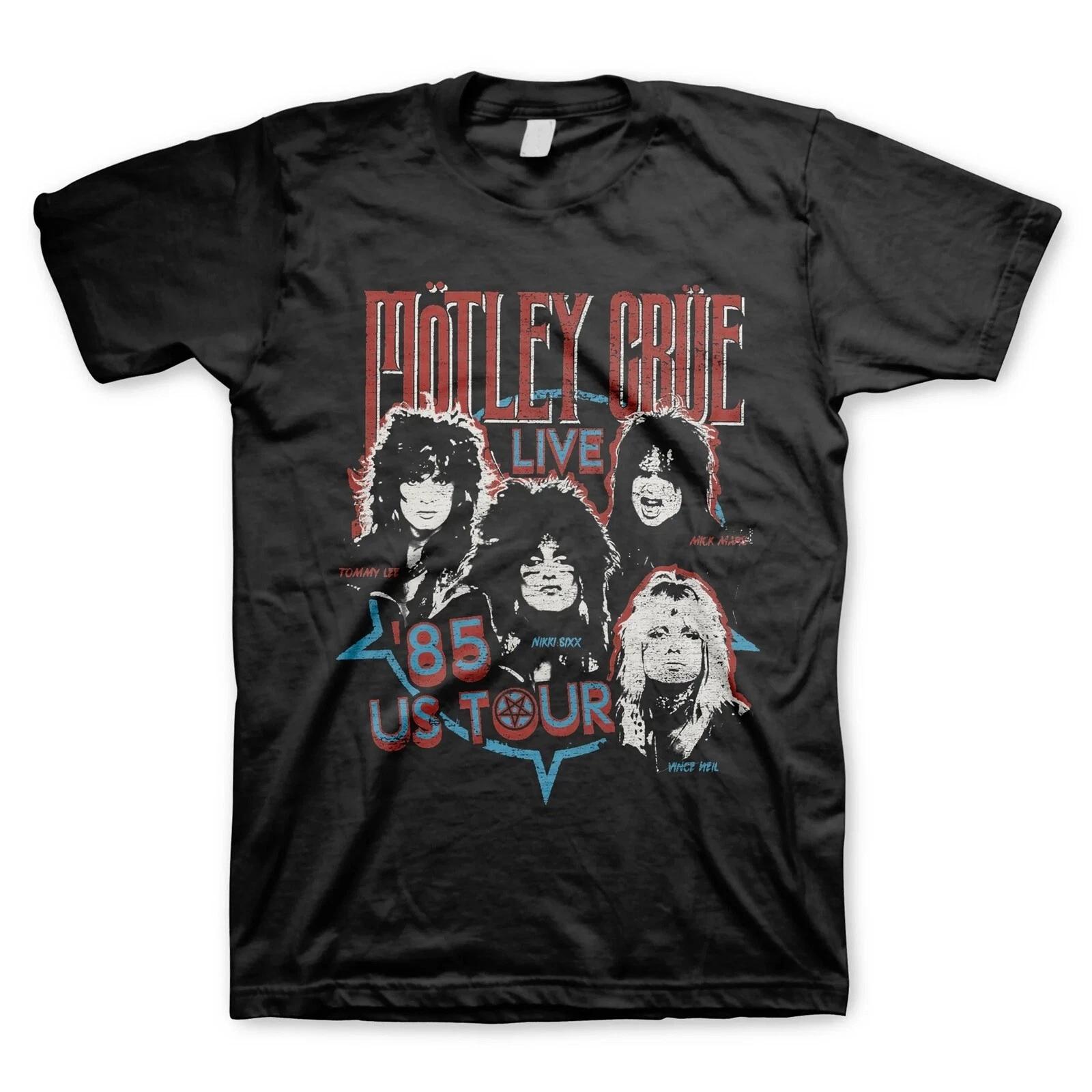 MOTLEY CRUE cd lgo LIVE U.S. TOUR 1985 Official SHIRT 2XL New shout theatre fast L