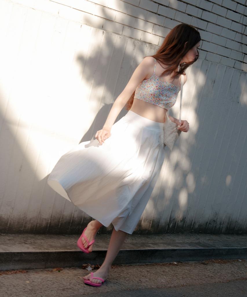 MURMURE Aribel Pintuck Nylon Skirt_Aribel Skirt