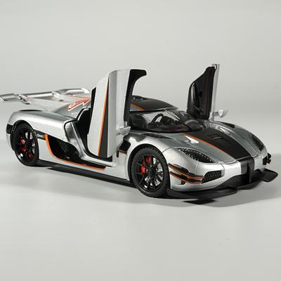 1:24 ONE 1 Rotor Door Supercar Diecast Alloy Model Car Sound And Light Pull Back Children's Toy Cars Holiday Gifts For Children