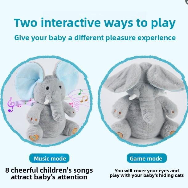 Elephant Bluetoothenabled Plush Toy Short Fur Child Gift Comfort Doll Festival