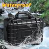 Waterproof Safety Tool Case Sealed Box Equipment Impact Resistant Tool Box Suitcase Tool Container Black 325x215x172mm
