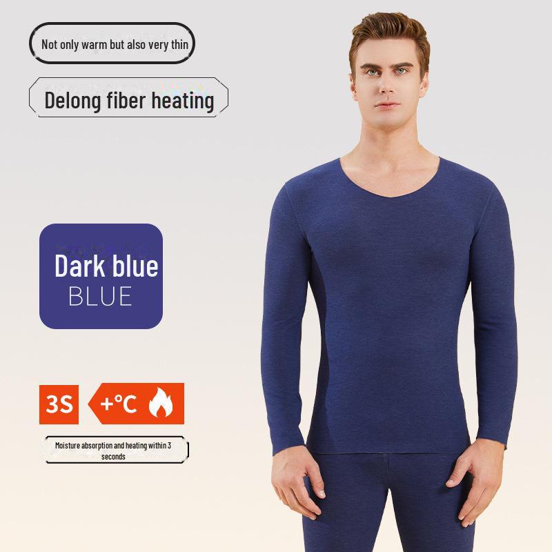Antibakterielles Woll-Seiden-Samt-Thermo-Unterwäsche-Set für Herren & Damen - Nahtlose Heizung für Herbst & Winter